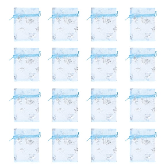 100pcs Mesh Drawstring Pouch Gift Candy Bag Favor Bag for Wedding Party Festival