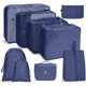 thumbnail image 1 of Bolsa de almacenamiento de viaje, conjunto de siete piezas, subenvases de cosméticos para lavado digital, bolsa de almacenamiento para ropa, zapatos, equipaje, bolsa de viaje, 1 of 1
