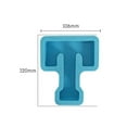 thumbnail image 2 of Holloyiver 4 inch Letter Molds Resin Mold 26 Eglish Silicone Mold Gumpaste Clay Candy Mould for DIY Resin Crafts Jewelry Pendant Making Supplies A-Z 26-Letters Mold, (T）, 2 of 3