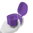 thumbnail image 3 of Unique Bargains 1 Pc Braces Box with Strainer Portable Braces Storage Box Purple, 3 of 5