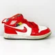 thumbnail image 1 of Ni - ke Ni - ke Boys Air Jordan 1 DC7249-600 Red Basketball Shoes Sneakers Size 13C, 1 of 5