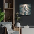 thumbnail image 4 of Luxe Metal Art 'Jesus Walking On Water' by Rey Klimt Metal Wall Art, 24" x 24", 4 of 8