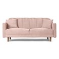 thumbnail image 2 of Sofá Cama de Velvet Palo de Rosa Makora Modelo Annika con Memory Foam, 2 of 8
