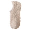 thumbnail image 2 of Mens Plush Lined Low Cut Home Socks Anti Slip Warm Bedroom Socks Solid Color Casual Indoor Socks Brown One Size, 2 of 3