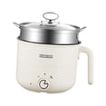 thumbnail image 3 of Olla eléctrica caliente,Olla eléctrica para cocinar ramen con vaporera,Sartén eléctrica multifuncional de 1,8 l para revolver,Olla arrocera eléctrica mini de viaje antiadherente,Olla, 3 of 8