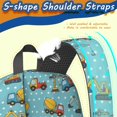 thumbnail image 5 of Crane and Mixer Blue Pattern 17" School Backpacks for Teens,Waterproof Oxford Fabric,S-Shape Padded Straps for School,Travel,Hiking,Camping, 5 of 6