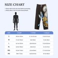 thumbnail image 4 of Men's Lounge Pajama Pants Bottoms Casual Loungewear, Dials With Dragonfly Steampunk Gold Clock, 4 of 5