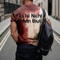 thumbnail image 2 of T-shirt Décontracté à Col Rond pour Hommes avec Imprimé Graphique d'Halloween, Manches Courtes, Grande Taille, pour Automne Hiver, 2 of 6