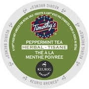 Timothy's Peppermint Tea, K-Cup Portion Pack for Keurig Brewers (96 Count) (4x16oz)