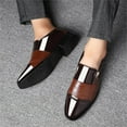 thumbnail image 5 of KaLI_store Slip on Shoes for Men Mens Casual Shoes for Men's Leather Loafers Boat Dress Driving Men Wide Summer Breathable Fashion Walking Work Office Business Shoes,Brown, 5 of 5