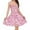 Pink Heart, variant on FKELYI Size XS Slip Dress for Valentine's Day Casual Pink Heart Twirl Swing Dresses for Women Durable Swing Twirl Skater Dress Knee Length