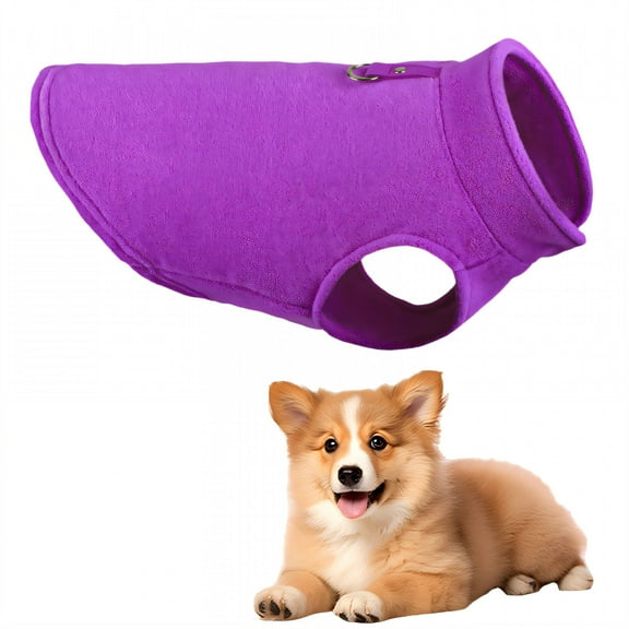 TELOLY 1Pcs Dog Winter Coat,Dog Jackets for Small Dogs,Dog Sweaters for Medium Dogs Boy,Purple,S