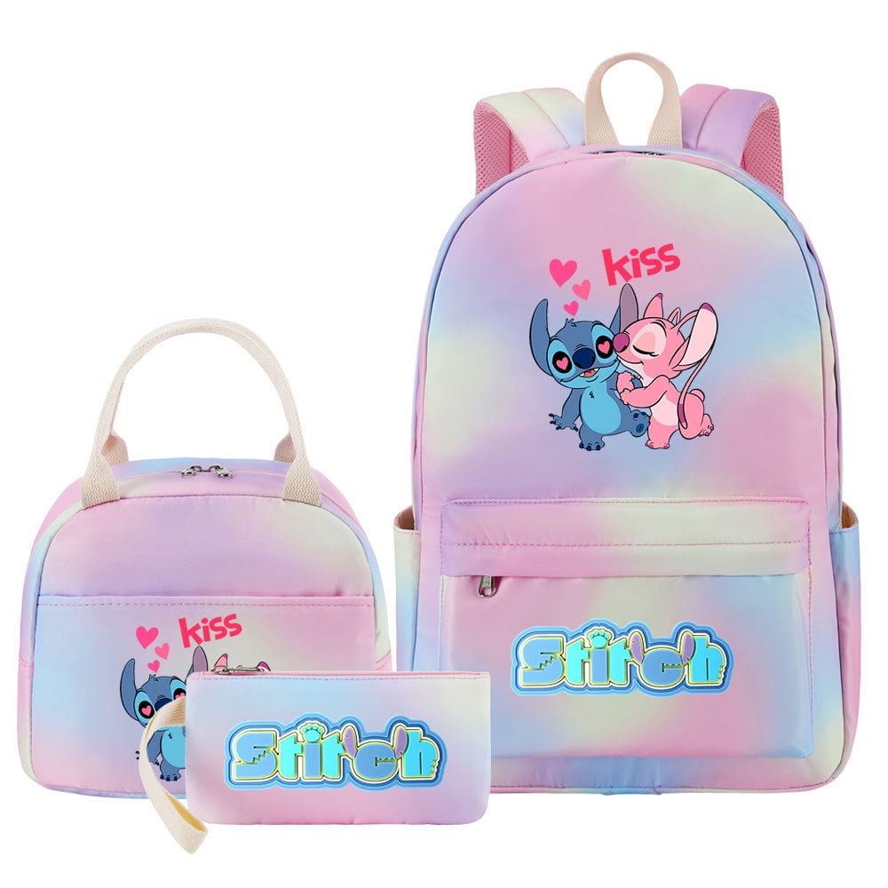 Lilo & Stitch Colorful Backpacks for Kids, School Bag Laptop Backpack