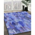 thumbnail image 2 of Ahgly Company Indoor Rectangle Patterned Sky Blue Dress Blue Area Rugs, 7' x 9', 2 of 6