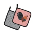 thumbnail image 2 of Caroline's Treasures Dutch Bantam Chicken Pink Check Pair of Pot Holders, 2 of 3