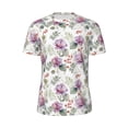 thumbnail image 5 of Wukai Orchids Flowers Print Men's Short-Sleeved Mesh T-Shirt,Quick-Dry Short Sleeve Workout T-Shirt-3X-Large, 5 of 8