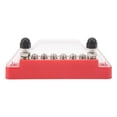 thumbnail image 2 of Bloque de fusibles de circuito de 6 vías, 2 postes de terminal M6, 6 tornillos de cableado M4, bloque de fusibles de cuchilla para coche, RV, barco, rojo, 2 of 14