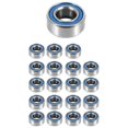 thumbnail image 2 of 20PCS MR105-2RS 5x10x4mm Ball Bearings Double Shielded Steel Miniature Bearings for Machinery, 2 of 5