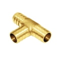 thumbnail image 4 of Joywayus 2 uds 3/4 "" espiga para manguera Tee T unión de 3 vías intersección/latón dividido agua/combustible/aire, 4 of 4