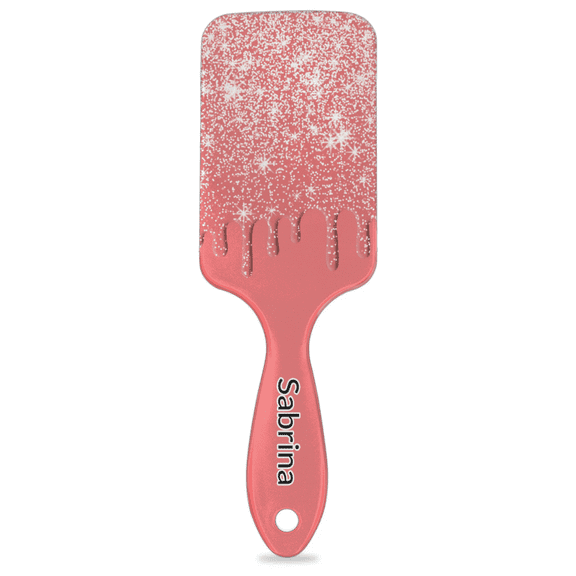 Qzjjjmy Personalized Massage Scalp Hair Brush for Girls Women Custom Detangling Curly Hair Brush with Name