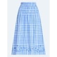 thumbnail image 5 of Free Assembly Women's and Women's Plus Embroidered Cotton Maxi Skirt with Smocked Waist, Sizes XS-4X, 5 of 6