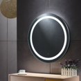 thumbnail image 2 of Espejo Redondo de Baño LED 70x70, Espejo de Baño Pared con Iluminación, Función Antiniebla, con Interruptor de Sensor táctil esquí esquí Gafas de esquí, 2 of 5