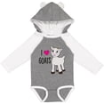 thumbnail image 3 of Inktastic I Love Goats- cute goat Boys or Girls Long Sleeve Baby Bodysuit, 3 of 5