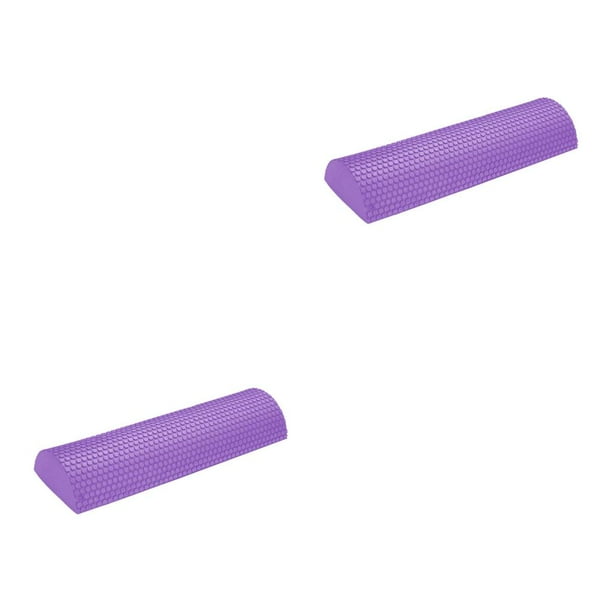 Greeniant Rodillo de espuma de Pilates de profesional para yoga antideslizante Rodillo de espuma de yoga Pilates Yoga Púrpura 30 centimetros 2Conjunto