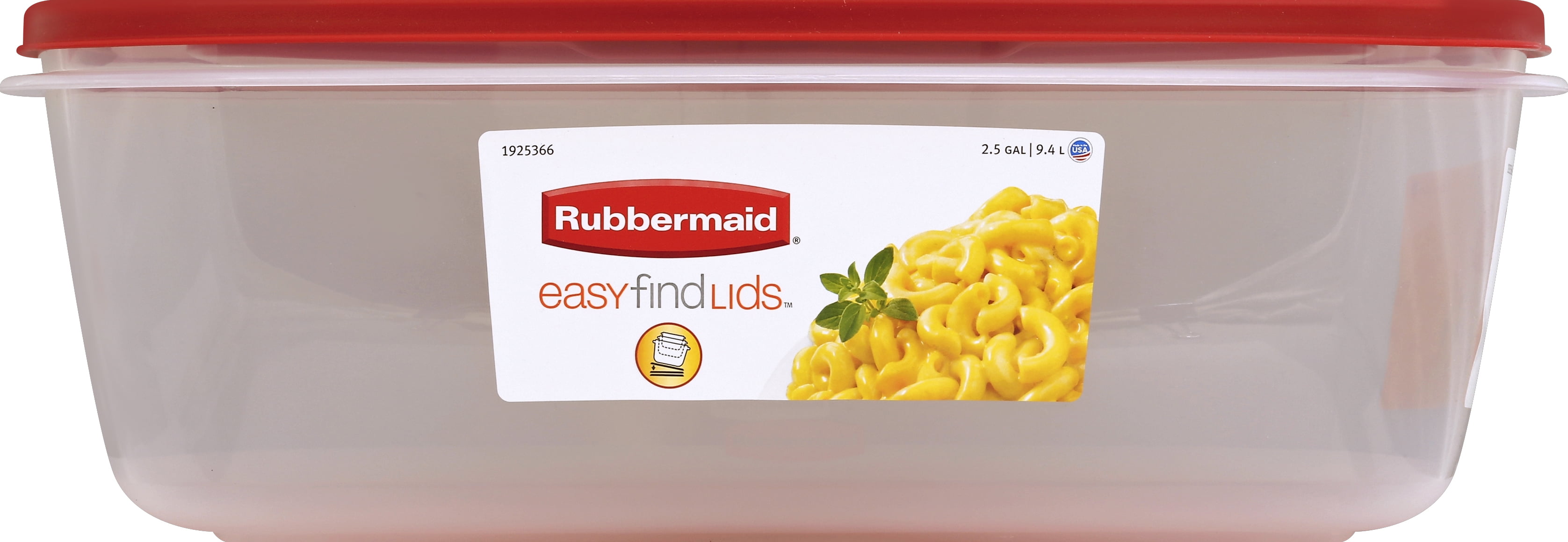 Rubbermaid Easy Find Lid Rectangle 2.5G