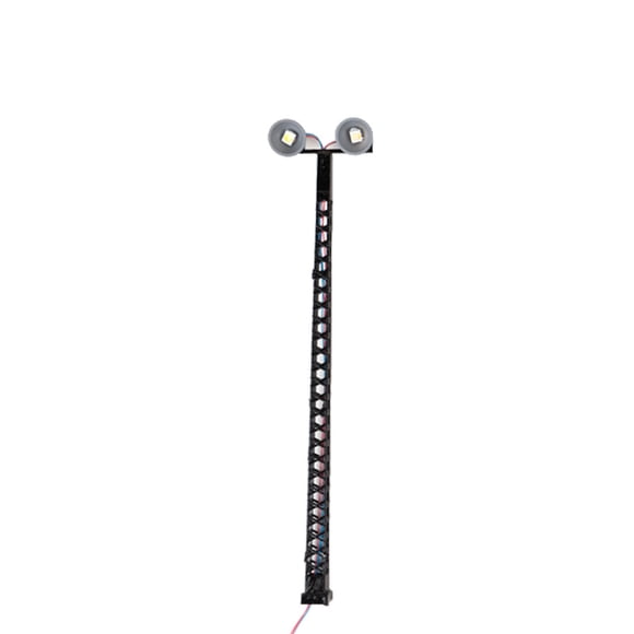 Advancent Modelo de luces de ferrocarril Farolas de exterior en miniatura Lámpara de señal LED ligera Accesorios de construcción Negro (luz Type1 NO1