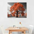 thumbnail image 2 of Nawypu  - Orange, Big Colorful Tree in a Black and White Landscape Scene Canvas Wall Art Home Decor, Gallery Wrapped, Stretched, Framed Ready to Hang, 2 of 4