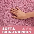 thumbnail image 3 of Hobestluk Oversized Bean Bag Chair for Adults with Filler, Large Cozy Reading Chair, Comfortable Lounge Chair for Living Room and Bedroom (Pink Plush), 3 of 8