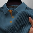 thumbnail image 5 of Mens Polo Shirts Short Sleeve Collared Textured Quick Dry Casual Golf Shirt for Men, 5 of 6