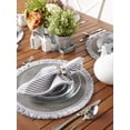 thumbnail image 2 of Design Imports CAMZ11584 Napperon Rond Gris à Franges - Ensemble de 6, 2 of 2