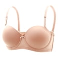 thumbnail image 1 of LOVZFMLL Soutiens-Gorge pour Femmes Mode Aguichant en Dentelle Fine Beige 80, 1 of 2