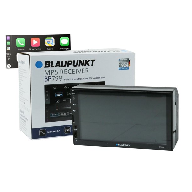 Blaupunkt BP799 7" Touchscreen MP5 Receiver w/Apple CarPlay AM/FM Tuner