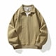 thumbnail image 4 of pstuiky camisa de manga larga para hombre, Sudadera con capucha de dos piezas con solapa y manga larga con bloques de color para hombre Tops de hombre xxxl, 4 of 9
