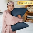 thumbnail image 5 of Kingrest Waterproof Pillow Protectors with Zipper, Cooling Bamboo Queen Size Bed Pillow Case Covers, Bed Bug Pillow Cover, Zippered Plastic Pillowcase (4 Packs, Queen 20"x30"), 5 of 6