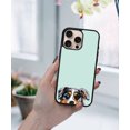 thumbnail image 5 of WIRESTER Shockproof Soft Rubber Cover Case for Apple iPhone 16 Pro Max 6.9" 2024, Animal Merle Aussie Australian Shepherd Dog On Aero Blue Background, 5 of 5