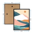 thumbnail image 5 of Mainstays – 18x24 Picture Frame – Black Rounded Profile Wall Photo Frame, 5 of 9