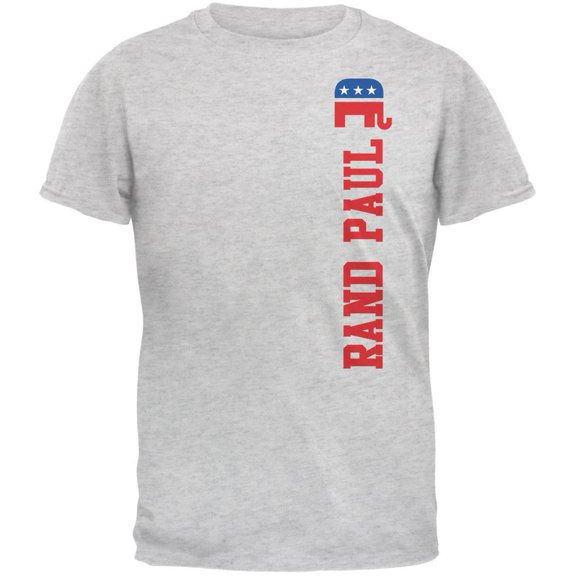 Election 2016 Team Rand Paul Light Heather Grey Adult T-Shirt - 2X-Large