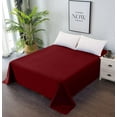 Premium Flat Sheet Breathable and Soft Bed Top Sheet Only Easy Care & Easy Clean