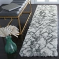 thumbnail image 3 of SAFAVIEH Horizon Milica Abstract Shag Area Rug, Ivory/Green, 6' x 9', 3 of 9