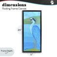 thumbnail image 4 of Stupell Industries Contemporary Great Blue Heron Black Floating Frame Canvas Art, 11 x 25, by Lynn Ericson Fine Art, 4 of 8