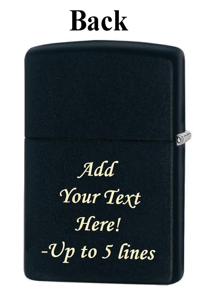 Zippo Lighter - Personalized Custom Message Engrave Winning Hand Design Z5431