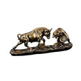 thumbnail image 2 of GROWTH TANK Sculpture d'Animal Décor Statue de Taureau Moderne pour Bureau Salle de Magasin, 2 of 9