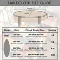 thumbnail image 4 of Oval Tablecloth 60x102in for Oval Table Waterproof Table Cloths for Dining Room Indoor Outdoor Table Cloth, 4 of 6