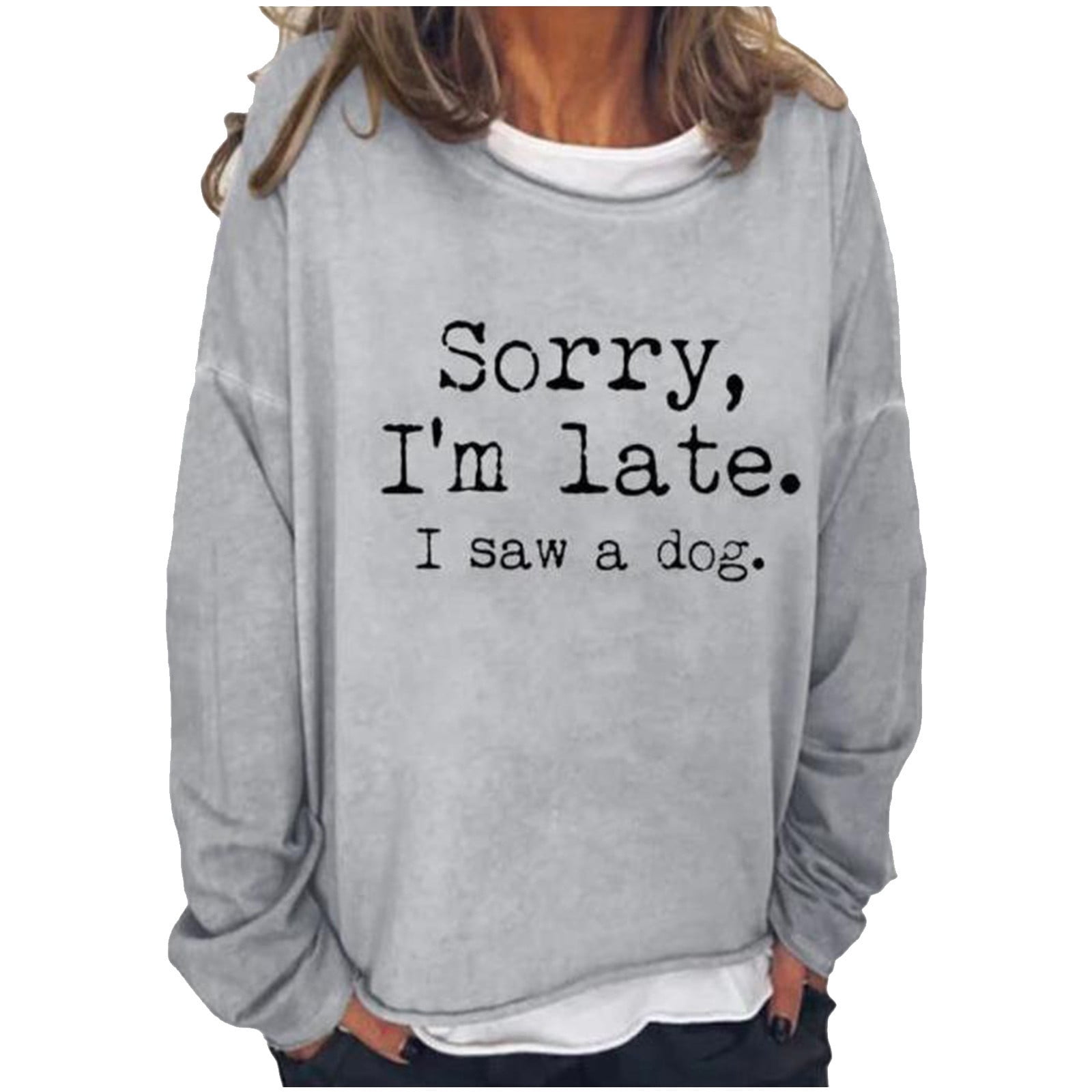 Women Cute Crewneck Sweatshirt Plus 