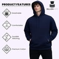 thumbnail image 5 of BILLIONHATS 3 Pack Mens Hoodie Sweatshirts, Cotton Blend, Bulk Adults Hoodies Sweatshirt, 5 of 6