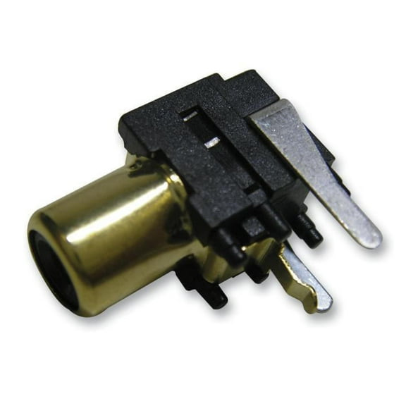 PRO SIGNAL - Socket, Phono, PCB, Gold / Black, 2 Pack